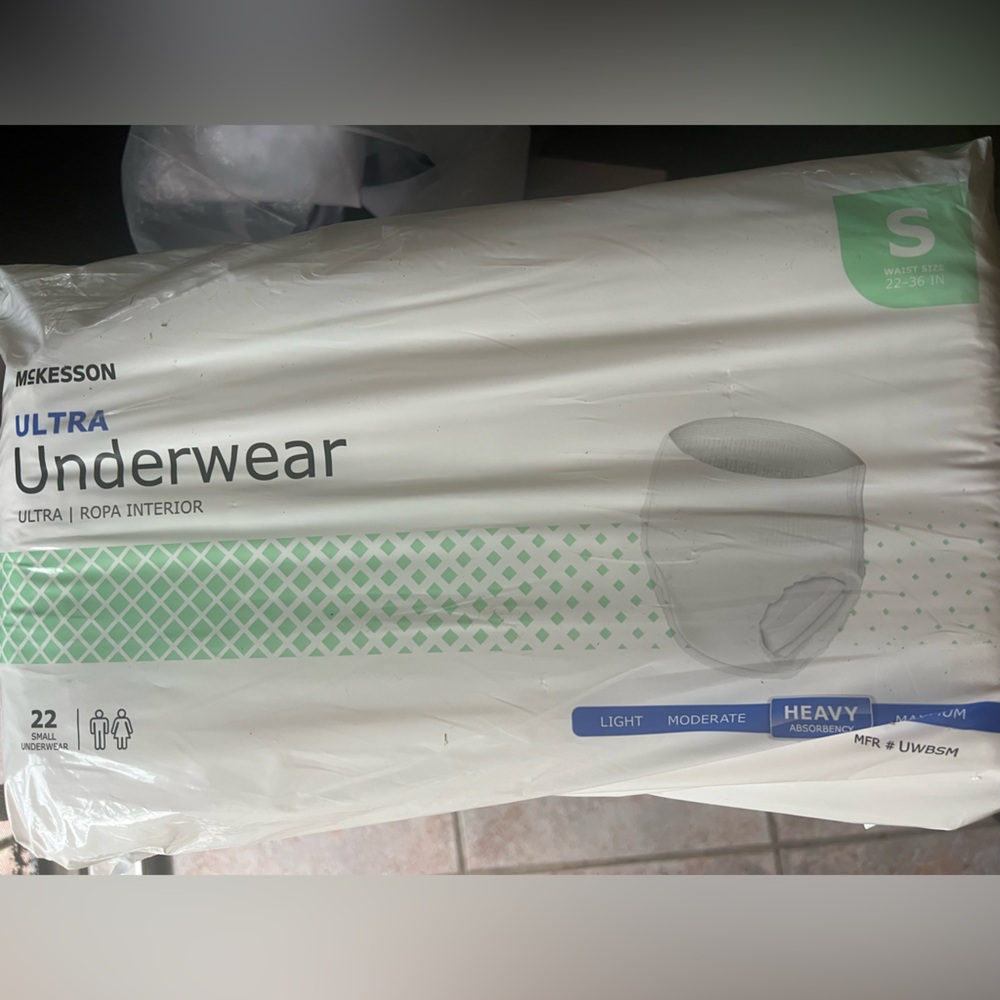Ultra women Heavy Absorbency Underwear - White, Size S